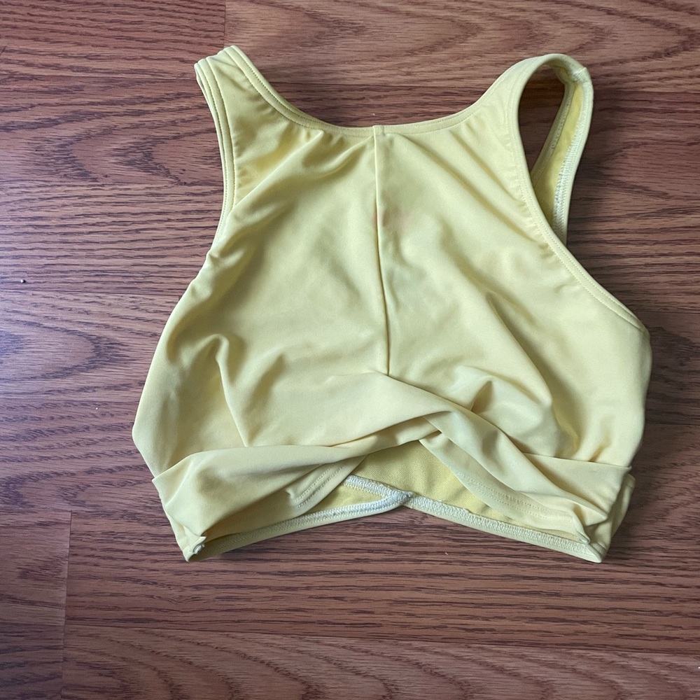 Yellow bikini top from Abercrombie kids!